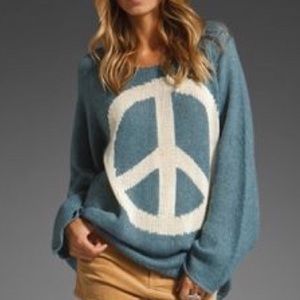 Wildfox peace sign sweater